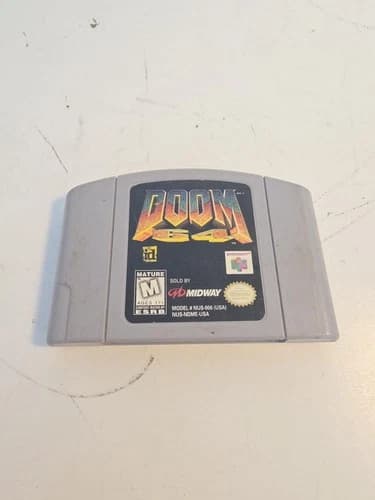 Doom 64 Nintendo 64 N64 Authentic Cartridge Tested Working
