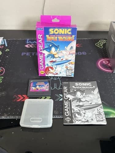 Sega Game Gear SONIC TRIPLE TROUBLE with Manual CIB Hedgehog
