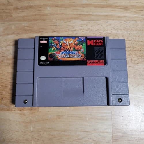 Joe & Mac 2: Lost in the Tropics SNES Super Nintendo Ent System, 1994 - Tested