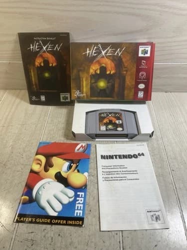 Hexen Nintendo 64 N64 1997 Complete In Box CIB