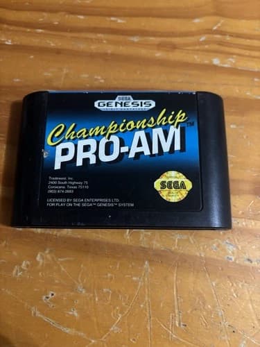 Championship Pro-Am Sega Genesis Used Cartridge Only Tested Authentic