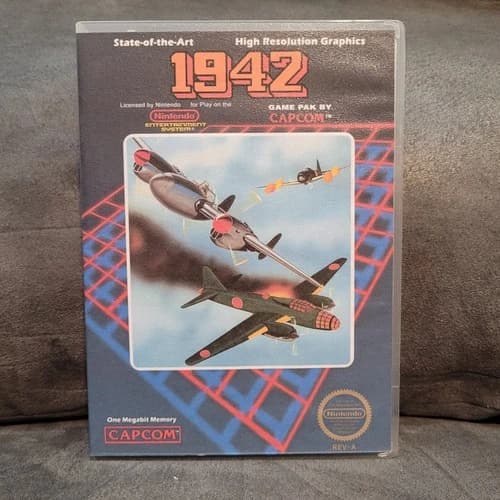 1942 for Nintendo NES CIB Complete in Box