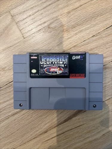 Jeopardy! Deluxe Edition (Super Nintendo SNES) Cartridge Only Tested Working