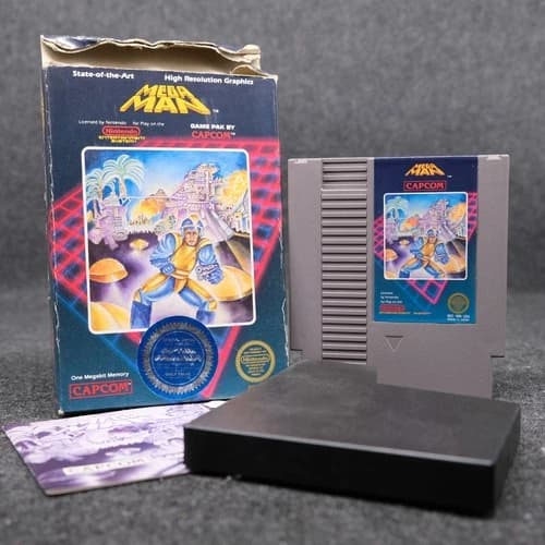 RARE Mega Man 1 (NES) CIB - Authentic Good Condition