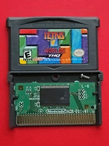 Tetris Worlds Nintendo Game Boy Advance Authentic U.S. Version Puzzle Tested