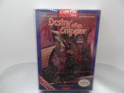 Destiny of an Emperor (NES, 1990) CIB INCLUDING MAP, INSERT AND PROTECTOR