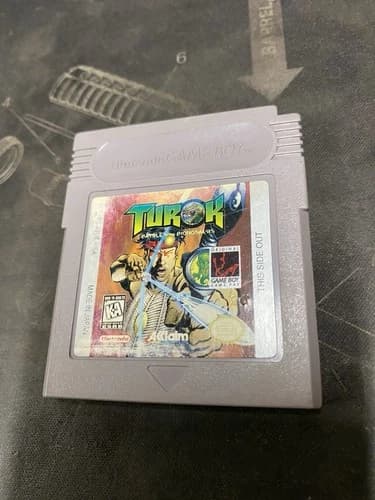 Turok: Battle of the Bionosaurs (Nintendo Game Boy, 1998) cartridge Vintage Used