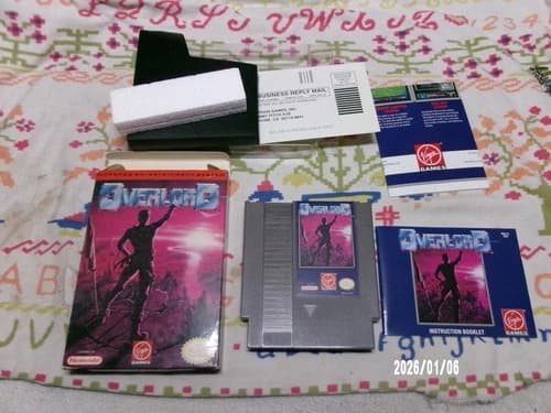 #756 Overlord NES Nintendo Complete CIB Authentic! Great Condition! RARE!