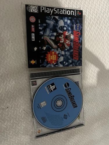 NCAA Football GameBreaker (Sony PlayStation 1, 1996) **tested cib**