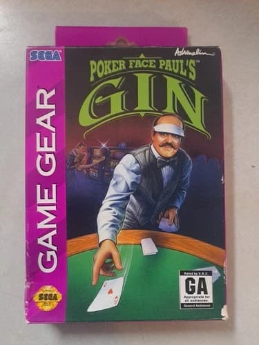 Poker Face Paul's Gin (Sega Game Gear) CIB Complete