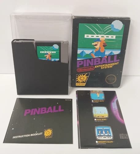 Pinball (Nintendo Entertainment System NES, 1985) - CIB Complete, Tested, Works!