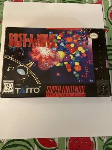 Bust-A-Move for Super Nintendo SNES Complete In Box Manual