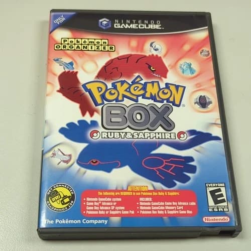 Pokemon Box: Ruby and Sapphire (GameCube, 2004) CIB w/Manual, Memory Card