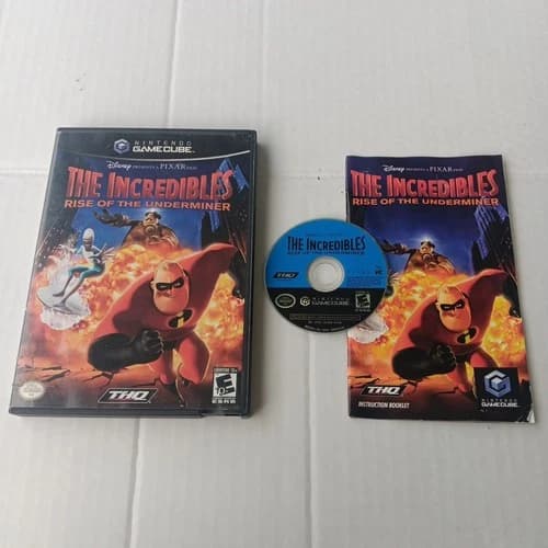 Incredibles Rise of the Underminer Nintendo GameCube 2005 Complete CIB Tested