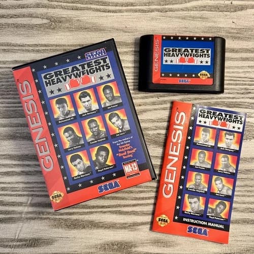 Sega Genesis Greatest Heavyweights Boxing (1993), CIB, Tested Working