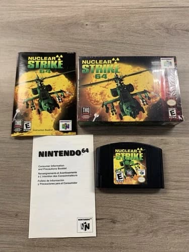 Nuclear Strike 64 (Nintendo 64, N64, 1999) Authentic CIB Tested C