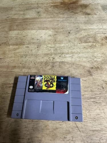 Double Dragon V: The Shadow Falls (Super Nintendo SNES, 1994) Label Peel
