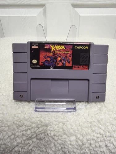 Super Nintendo SNES X-Men: Mutant Apocalypse Video Game Tested Working