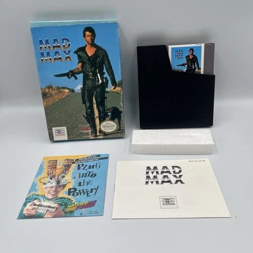 Mad Max NES Complete CIB w/ Box Manual Insert Tray Tested Authentic