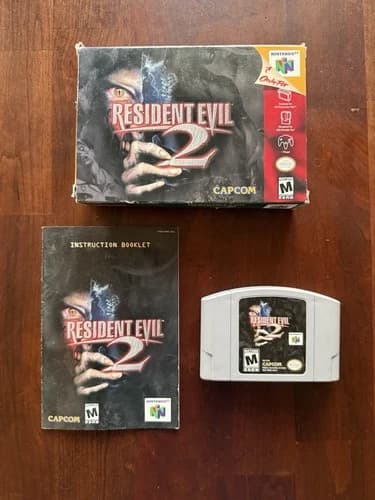 Resident Evil 2 Nintendo 64 N64, 1999, Complete in Box (CIB), Manual Included