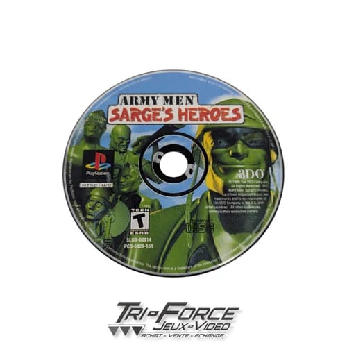 Army Men: Sarge's Heroes Playstation 1 PS1 Disc Only, tested ! Free Shipping