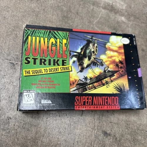 Jungle Strike - SNES Cib Manual Tested B