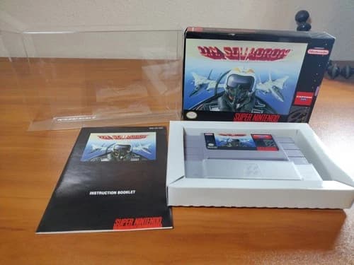 U.N. Squadron Super Nintendo SNES Complete CIB W/Protector