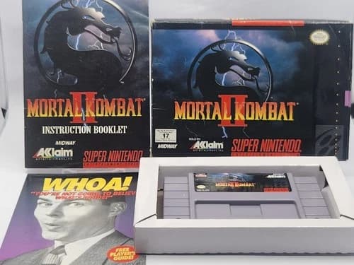 Mortal Kombat II 2 (Super Nintendo SNES) Complete in Box CIB - TESTED