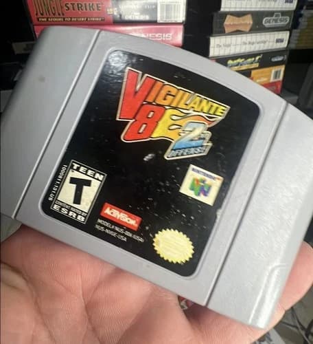 Vigilante 8 2nd Offense Nintendo 64 N64 Cartridge, Tested