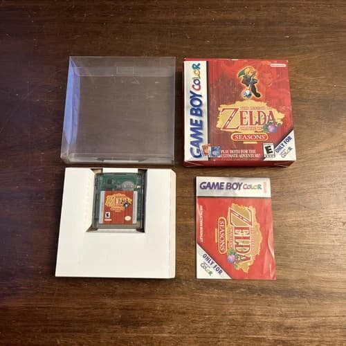 Legend of Zelda Oracle of Seasons (Nintendo GameBoy Color) Complete - Authentic