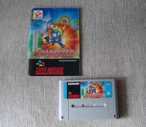 Sparkster platforming action game for Super Nintendo SNES