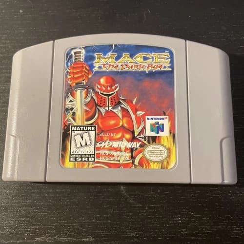 Mace: The Dark Age (Nintendo 64, 1997) N64 Authentic Game Cartridge Working