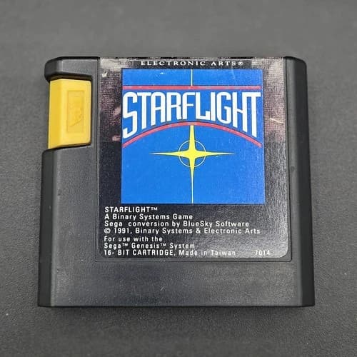 Sega Genesis Starflight Video Game Cartridge Only 1991