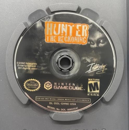 Hunter: The Reckoning (Nintendo GameCube, 2002) DISC ONLY