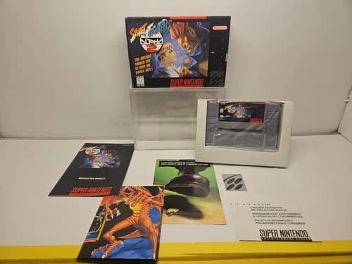 Street Fighter Alpha 2 Super Nintendo SNES Complete In Box Authentic 1996