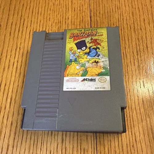 Simpsons BARTMAN MEETS RADIOACTIVE MAN Nintendo NES TESTED