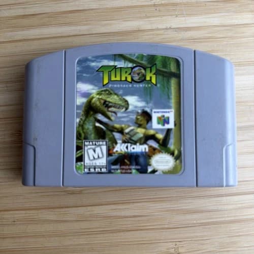 Turok: Dinosaur Hunter 1997 Nintendo 64 N64 Authentic Tested Working Free Ship