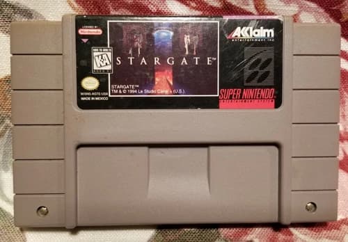Stargate (SNES, 1995) Game Cartridge Only - Great Shape - Tested