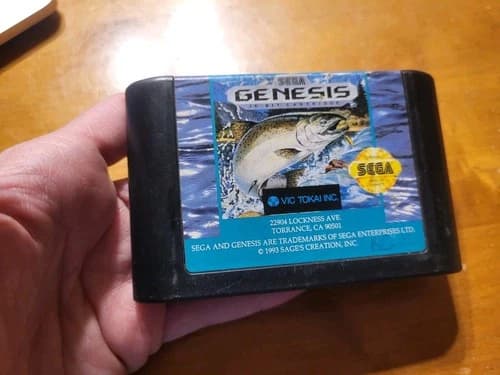 Sega Genesis King Salmon The Big Catch Vic Tokai Inc READ