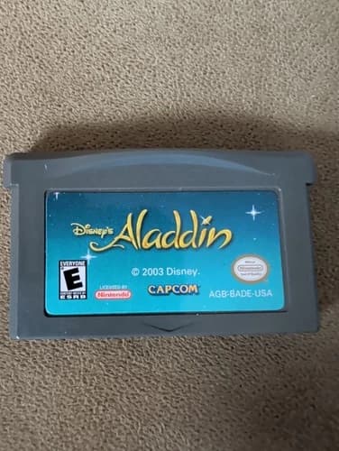 Disney's Aladdin (Nintendo Game Boy Advance) GBA Authentic Cartridge Only Tested