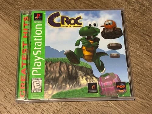 Croc Legend of the Gobbos Playstation 1 PS1 Complete w/Reg Card Authentic
