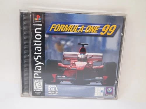 Formula One 99 PlayStation 1 PS1 Complete Black Label Case Snapped