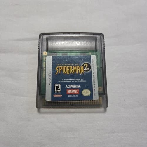 Spider-Man 2: The Sinister Six (Nintendo GameBoy Color, 2001) Cart Only - Tested