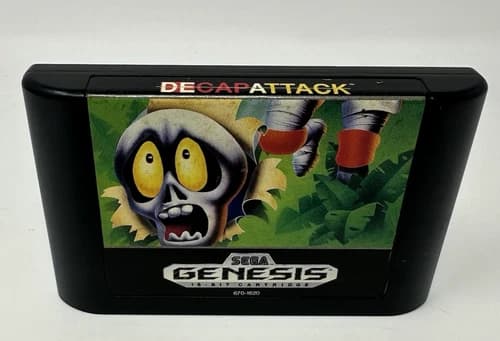 Decap Attack Sega Genesis 1991 Cartridge Only Tested Authentic