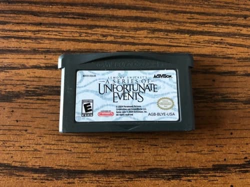 LEMONY SNICKET'S A SERIES OF UNFORTUNATE EVENTS NINTENDO GAMEBOY ADVANCE GBA