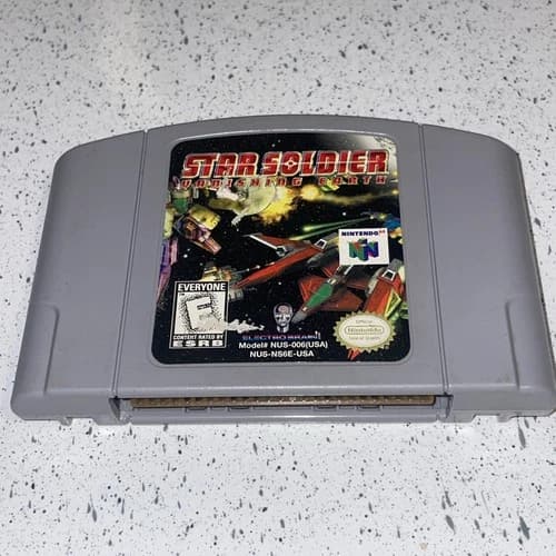 Star Soldier Vanishing Earth Nintendo 64 N64 Authentic Rare Tested And Working