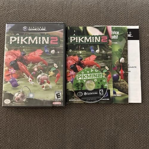 Pikmin 2 (Nintendo GameCube, 2004) CIB, Complete, Original Manual