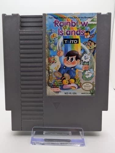 Nintendo Rainbow Islands, Tested, Cartridge Only, Taito, Authentic, NES 1991
