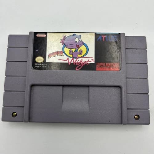 Super Widget (Super Nintendo SNES 1993) Authentic Cartridge Only See Description
