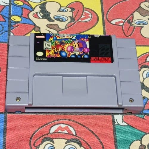 Super Bomberman 2 (Super Nintendo) SNES Authentic/Cleaned/Tested Game